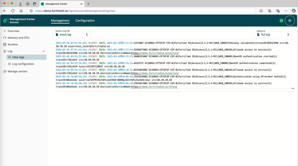 Versioned and centralized configuration